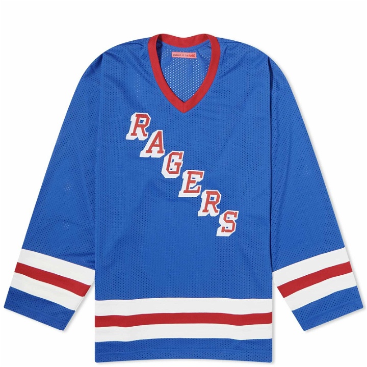 Photo: Members of the Rage Men's Rangers Hockey Jersey in Surf The Web