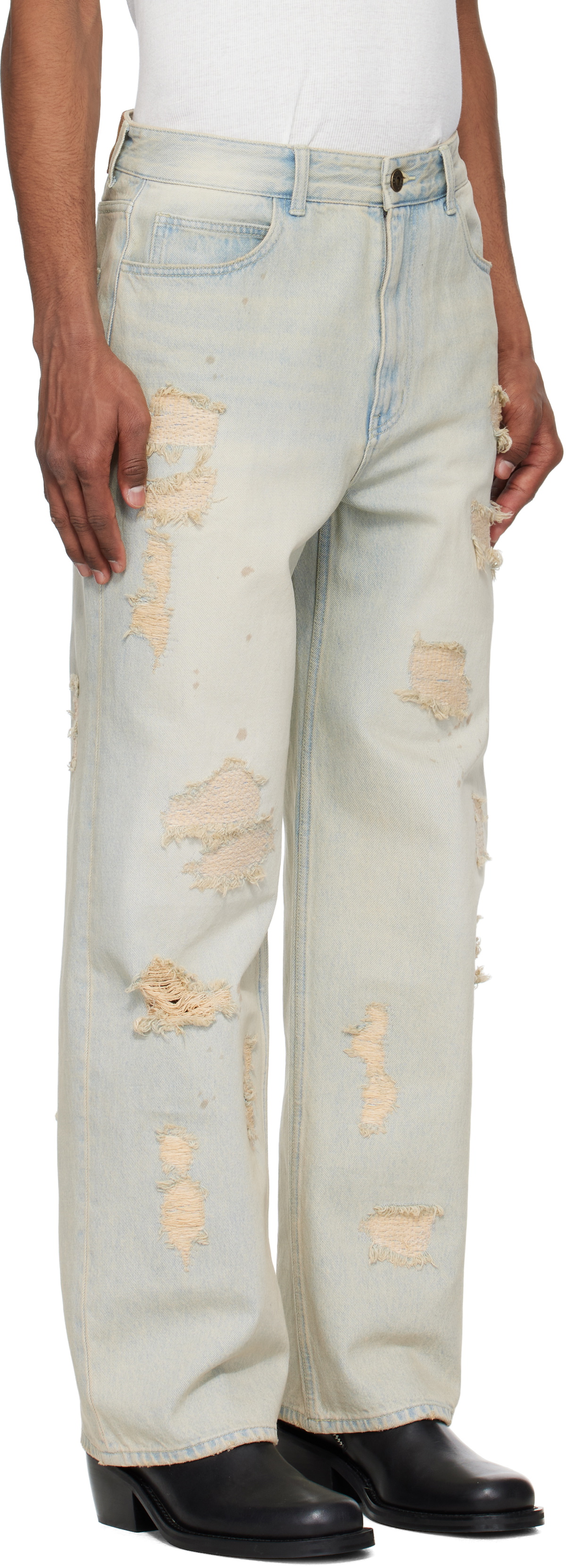 Solid Homme Blue Destroyed Jeans