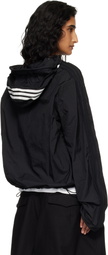 Y-3 Black Nylon Wired 3 Stripes Track Jacket
