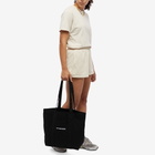 Stylerunner Women's Logo Canvas Tote Bag in Onyx