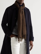 Loro Piana - Fringed Houndstooth Cashmere Scarf