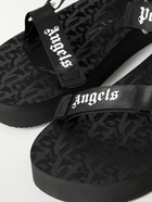 Palm Angels - Suicoke Depa Logo-Print Webbing-Trimmed Rubber Sandals - Black