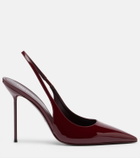 Paris Texas Lidia patent leather slingback pumps