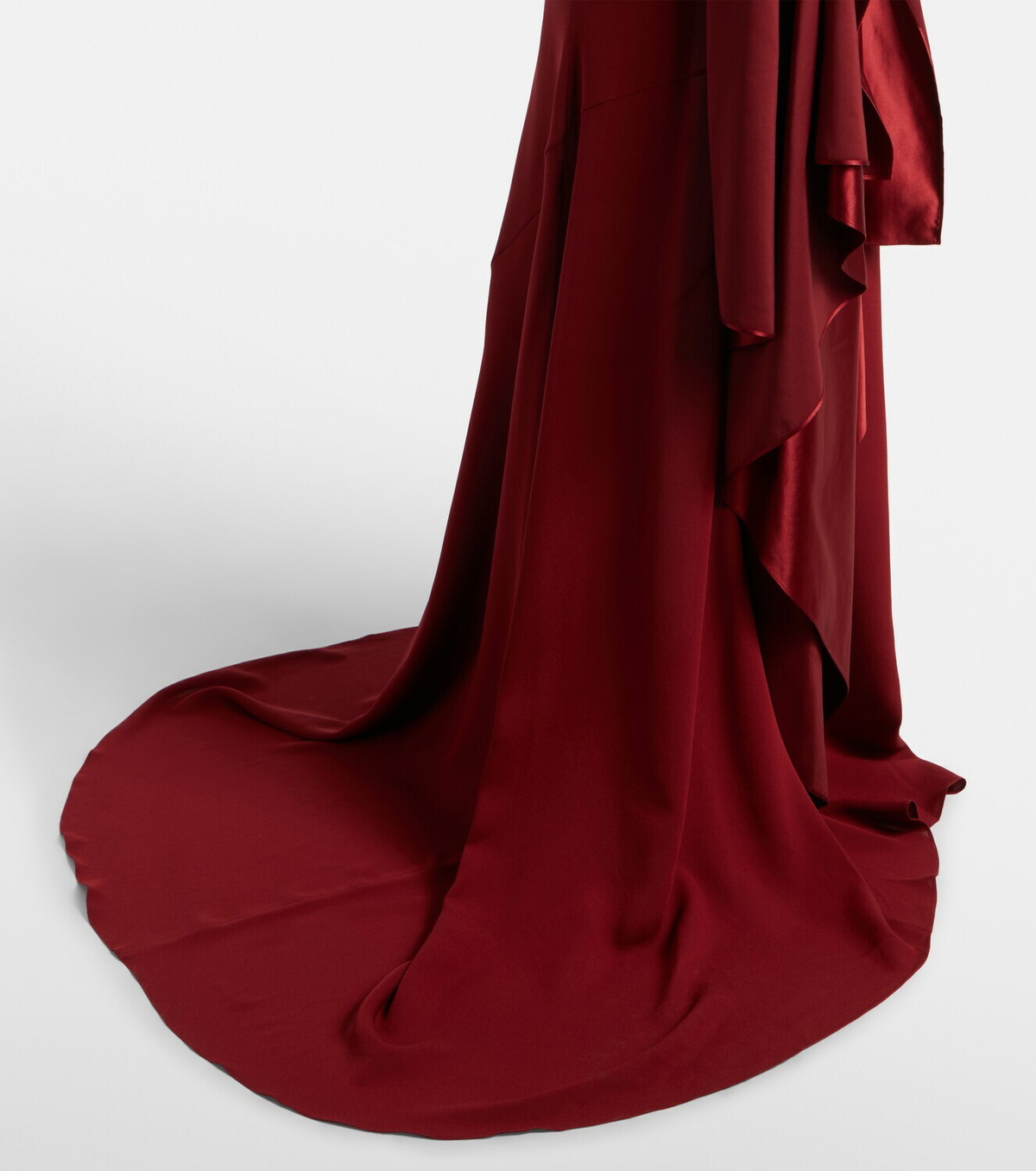 Alex Perry Draped silk corset gown