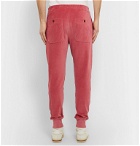 TOM FORD - Tapered Cotton-Blend Velour Sweatpants - Pink