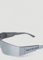 Mono Rectangle Sunglasses in Silver