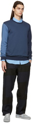 Comme des Garçons Shirt Blue Colorblock Sweatshirt