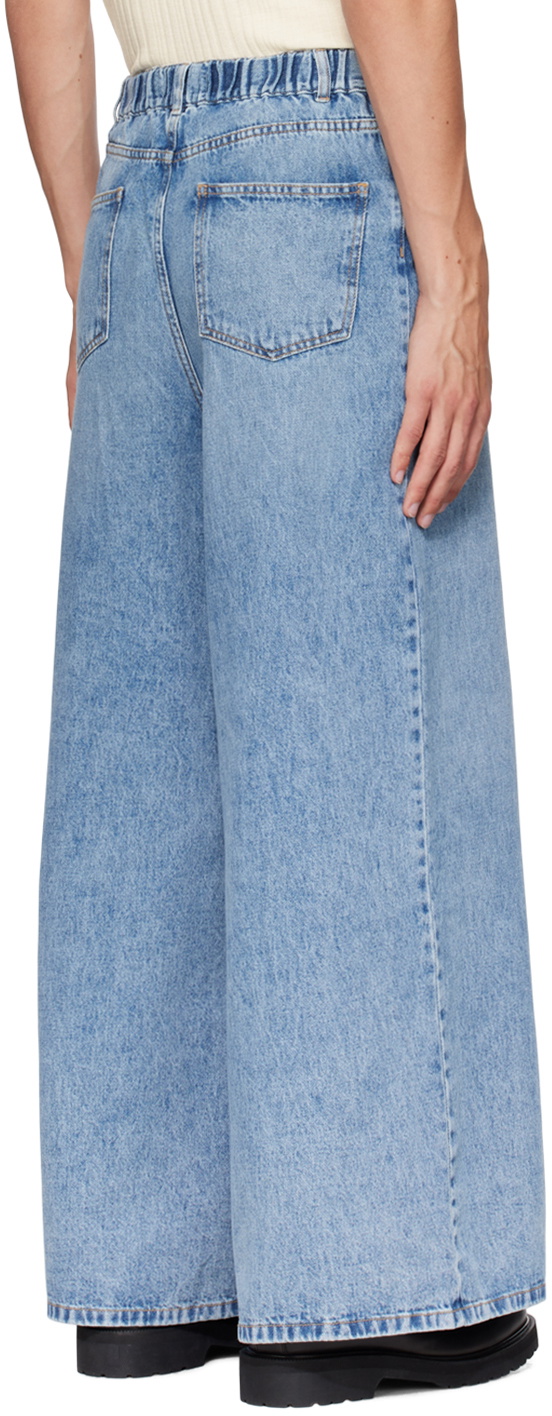 Sasha Wide Leg Jeans - Dark Blue