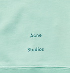 Acne Studios - Fayze Logo-Print Loopback Cotton-Jersey Sweatshirt - Green