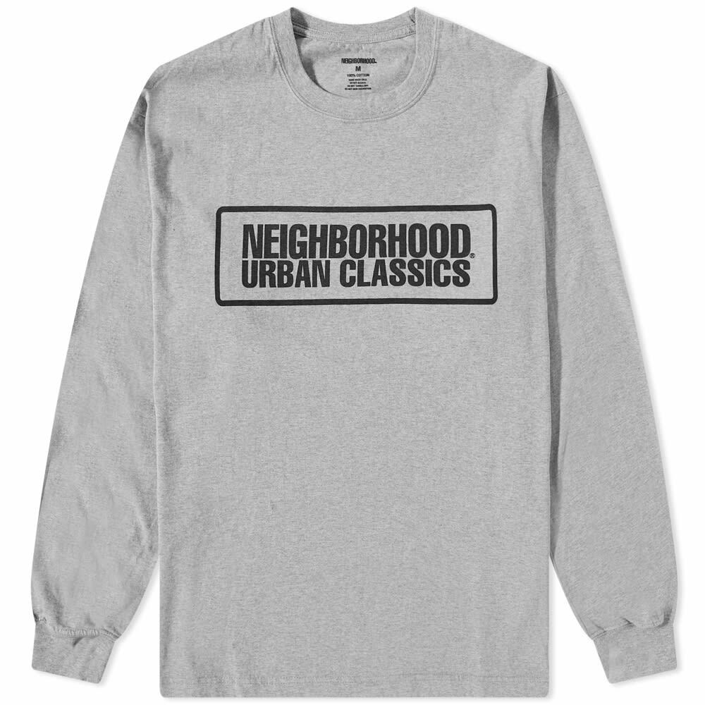 Neighborhood Men's Long Sleeve NH-3 T-Shirt in Grey Neighborhood