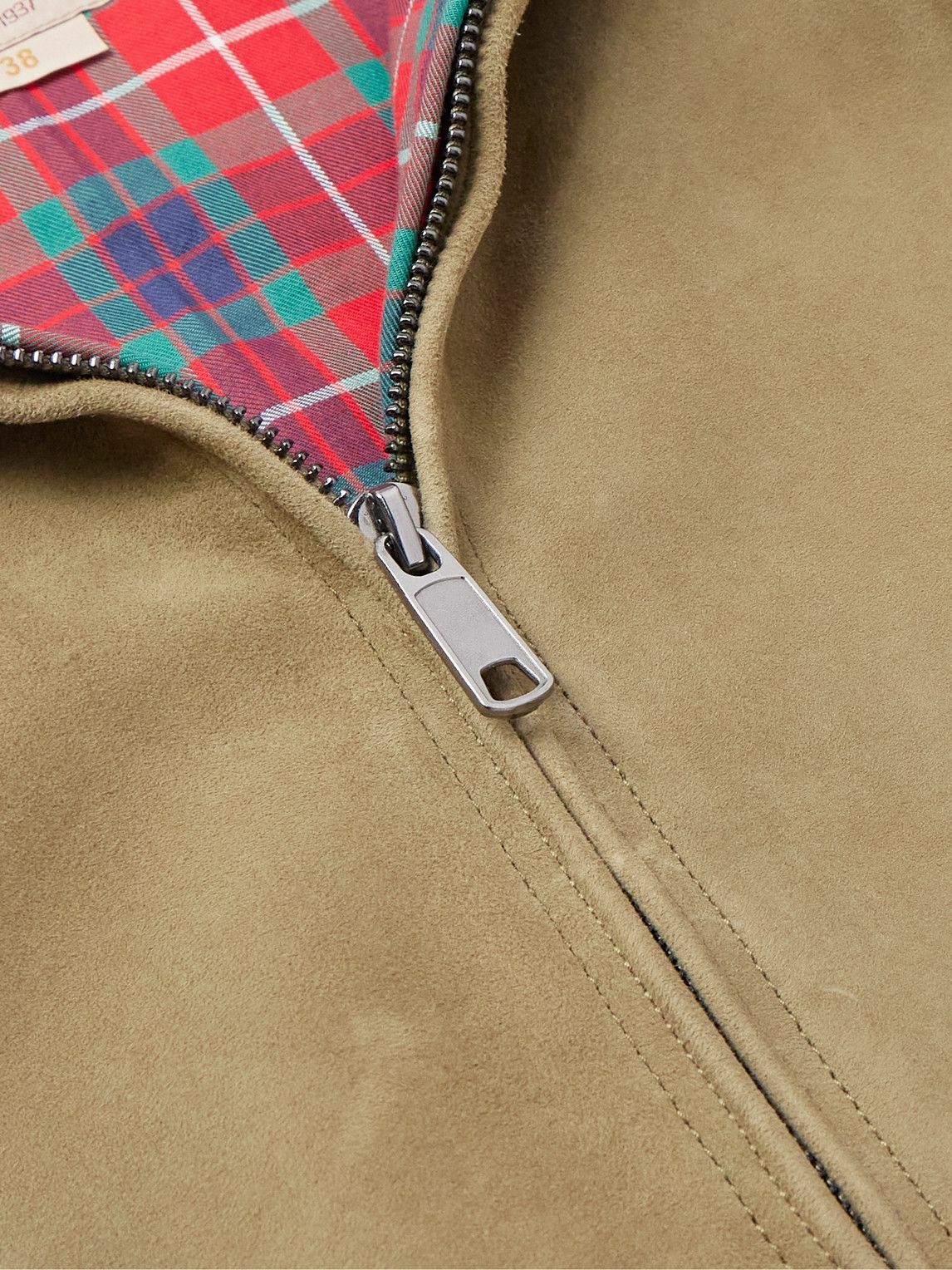 Baracuta - G9 Suede Harrington Jacket - Neutrals