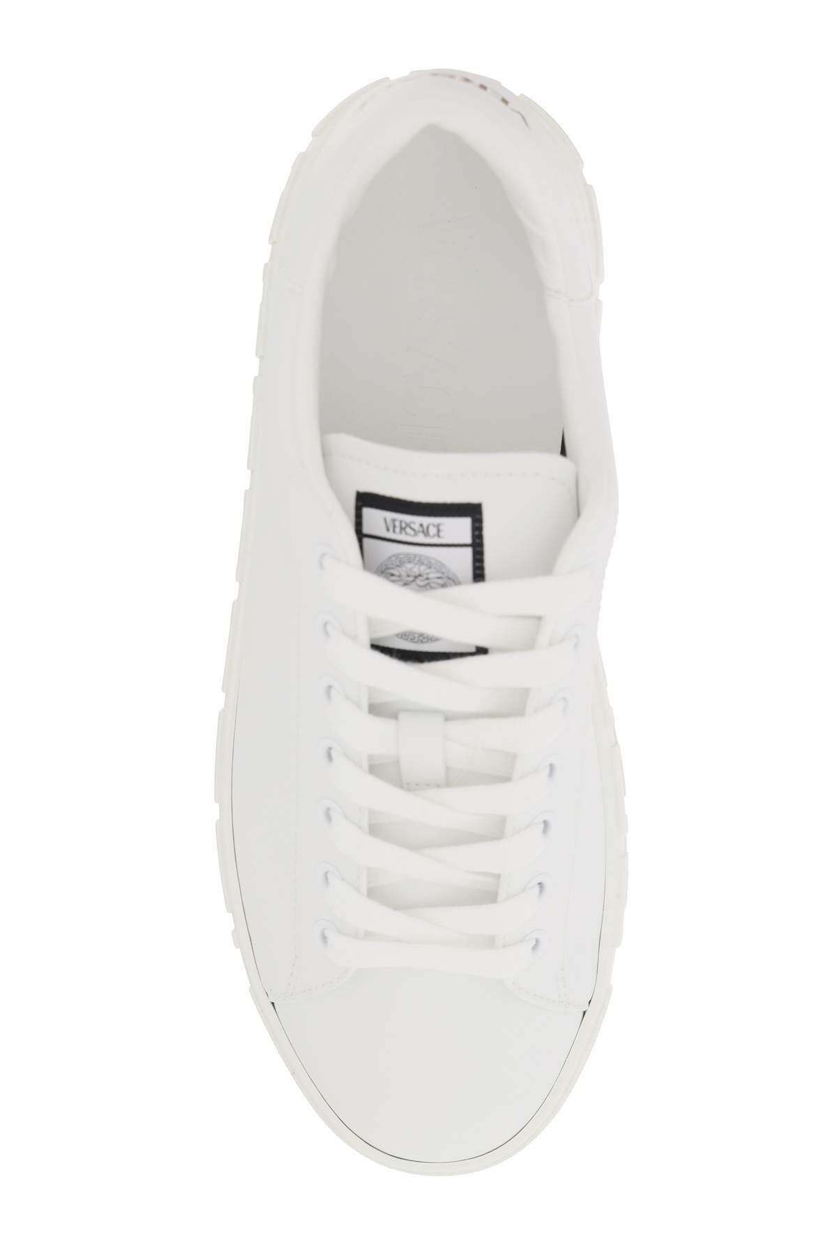 Versace White Leather Sneakers