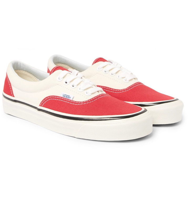 Photo: Vans - Anaheim Era 95 DX Two-Tone Canvas Sneakers - Men - Red