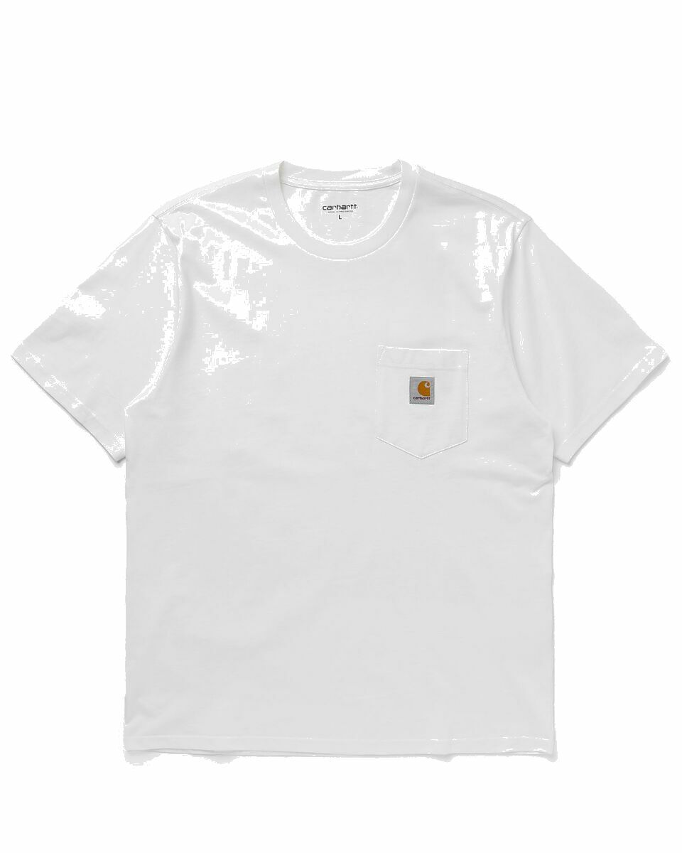 Photo: Carhartt Wip S/S Pocket T Shirt White - Mens - Shortsleeves