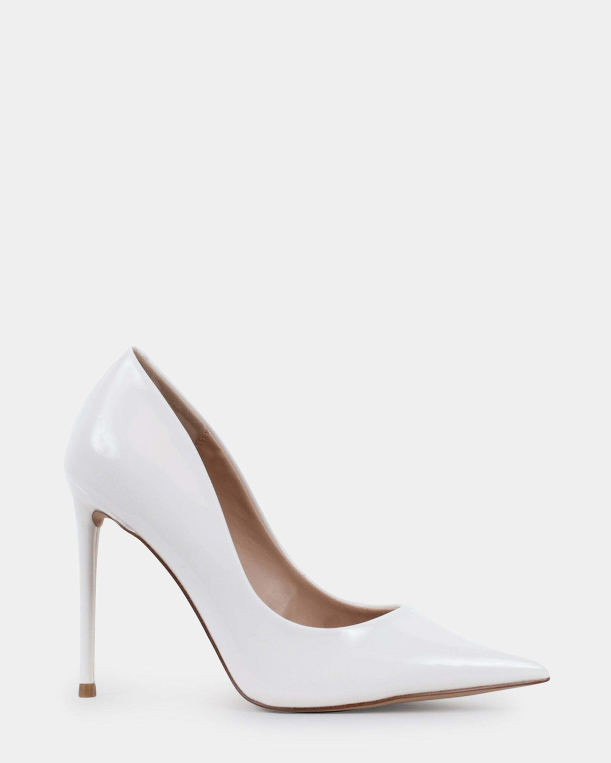 Steve Madden Vida Heels in White Patent
