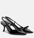 Roger Vivier Virgule 75 leather slingback pumps