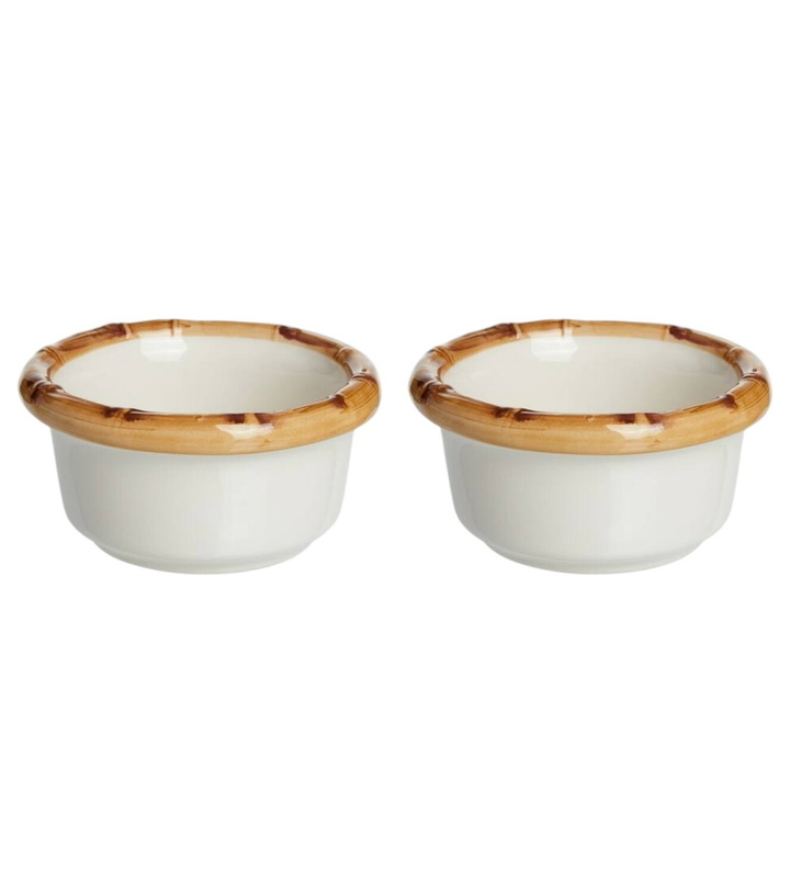 Photo: Les-Ottomans Bamboo set of 2 ceramic bowls