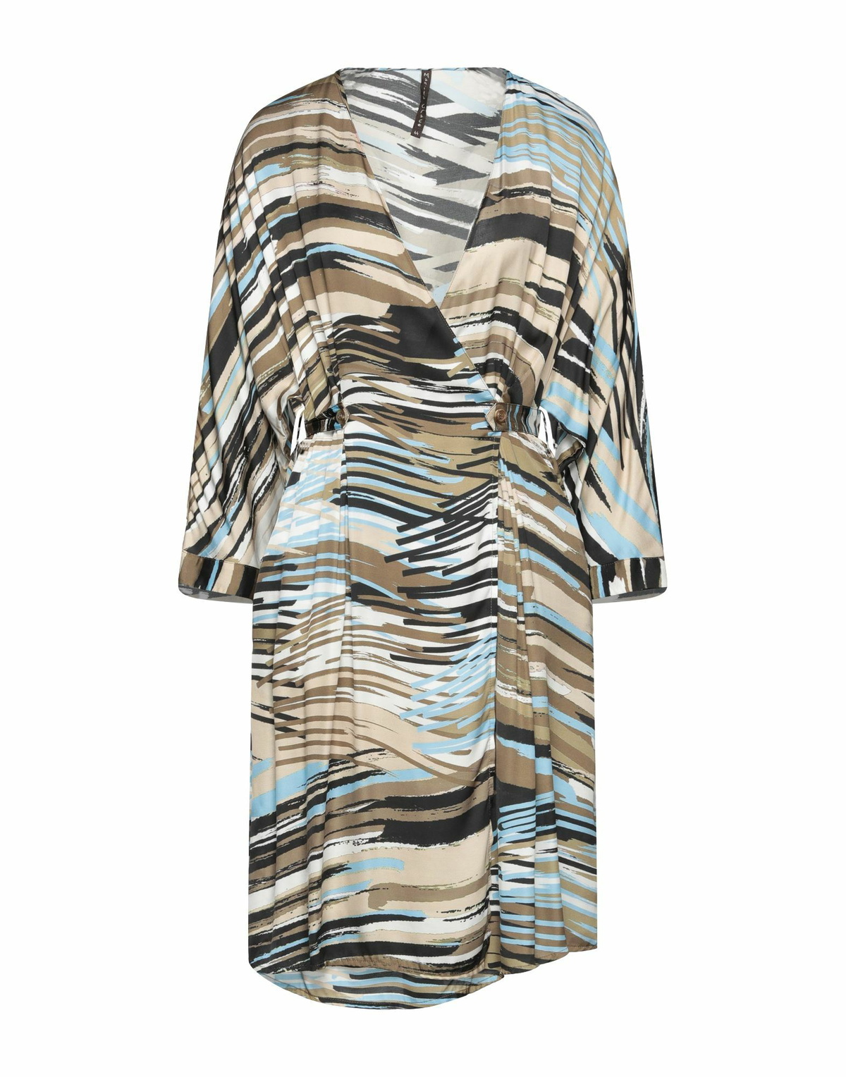 Manila Grace Womens Mini dress Khaki