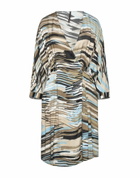 Manila Grace Womens Mini dress Khaki