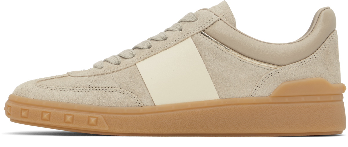 Valentino Garavani Taupe Upvillage Low-Top Sneakers
