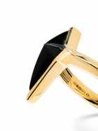 Stephen Webster 18K Yellow Gold New Cross Onyx Ring