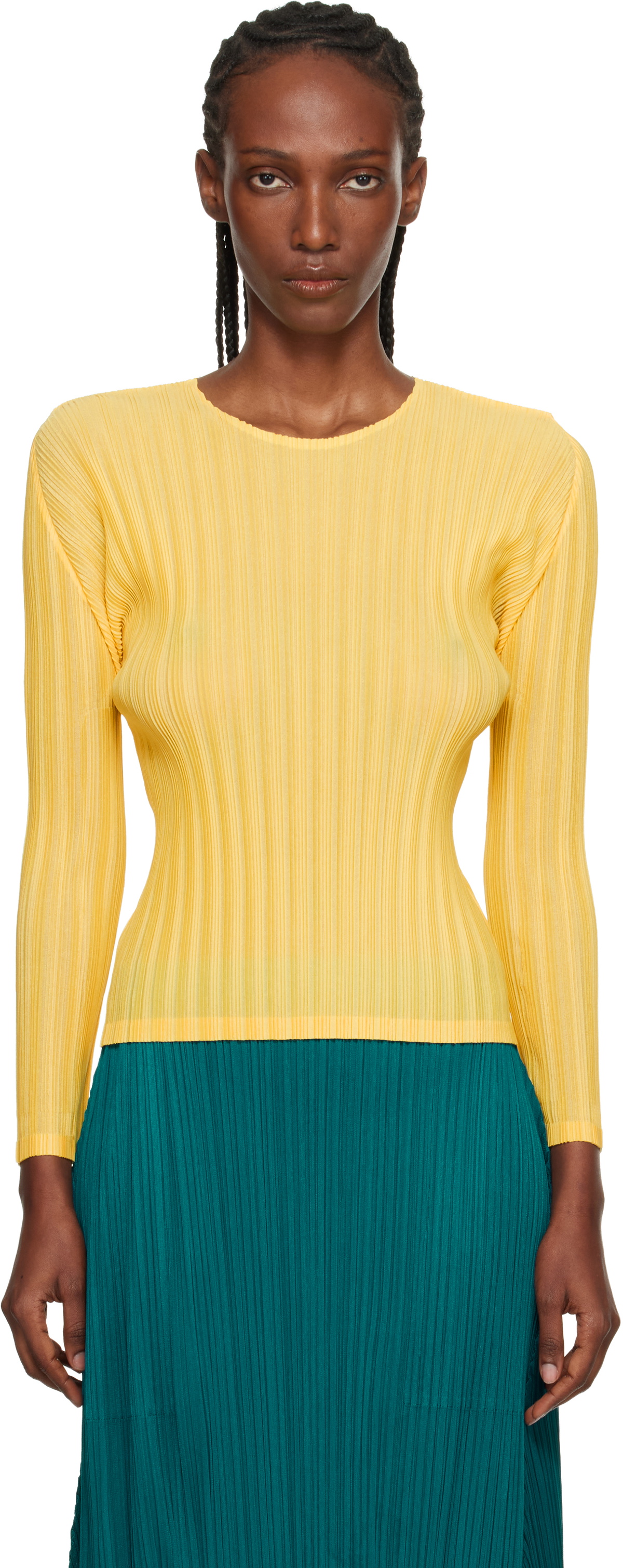 極美品 PLEATS PLEASE BASICS トップス Pleats Please Issey Miyake Mist Basics Ribbed Top | Saks Fifth Avenue