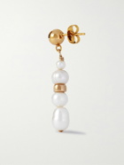éliou - Maite Gold-Plated Pearl Hoop Earring