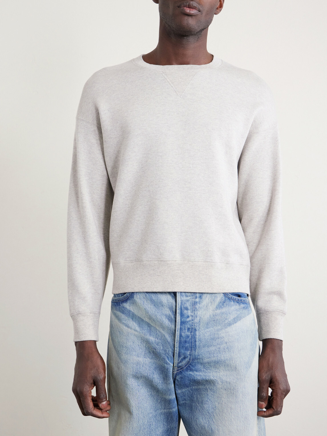 Visvim - Jumbo SB Wool and Cotton-Blend Jersey Sweatshirt - Gray