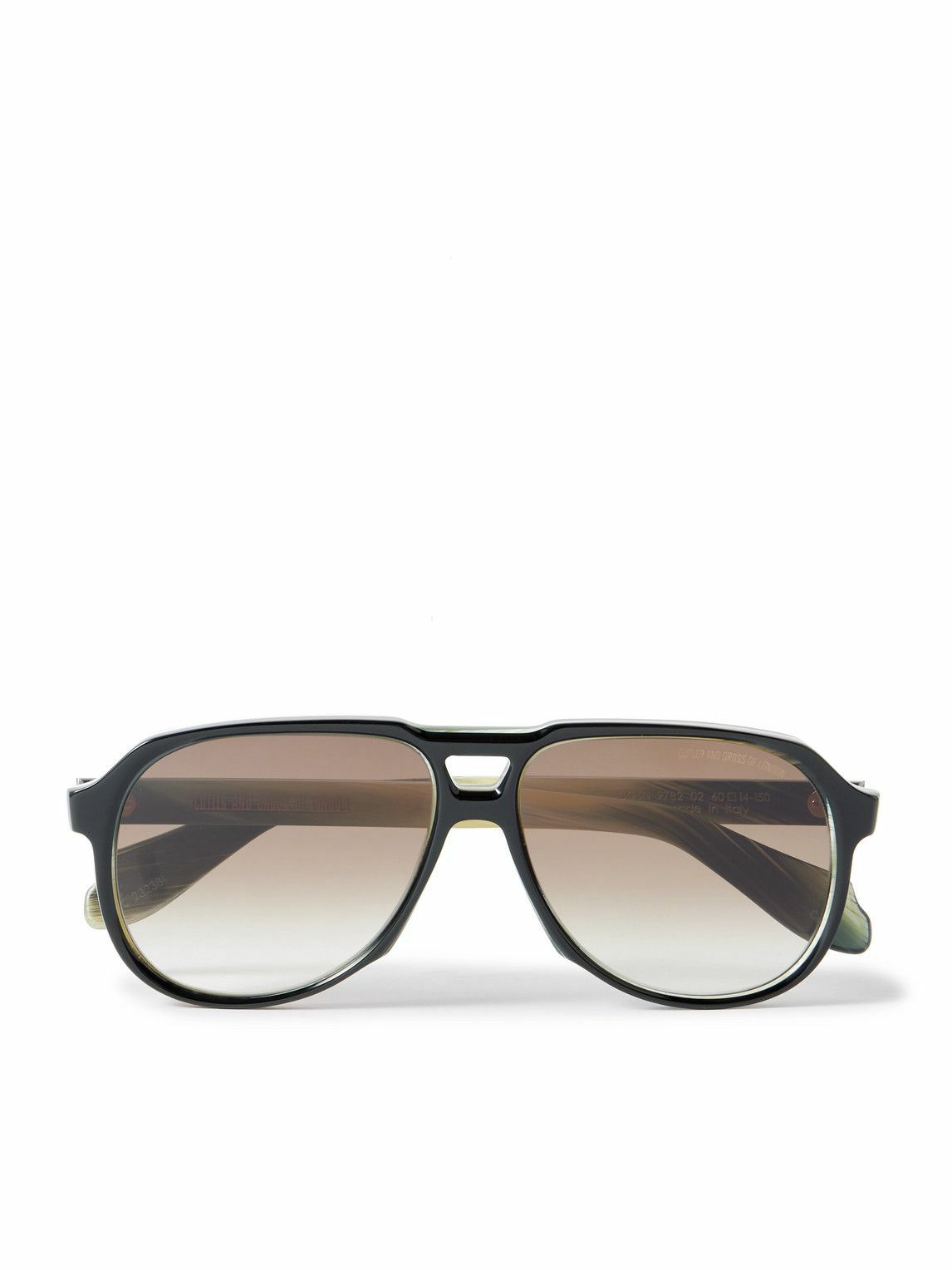 Cutler and Gross - 1394 Aviator-Style Acetate Sunglasses Cutler