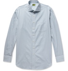 Sid Mashburn - Striped Cotton-Poplin Shirt - Blue