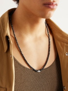 Sydney Evan - White Gold Hematite Beaded Necklace