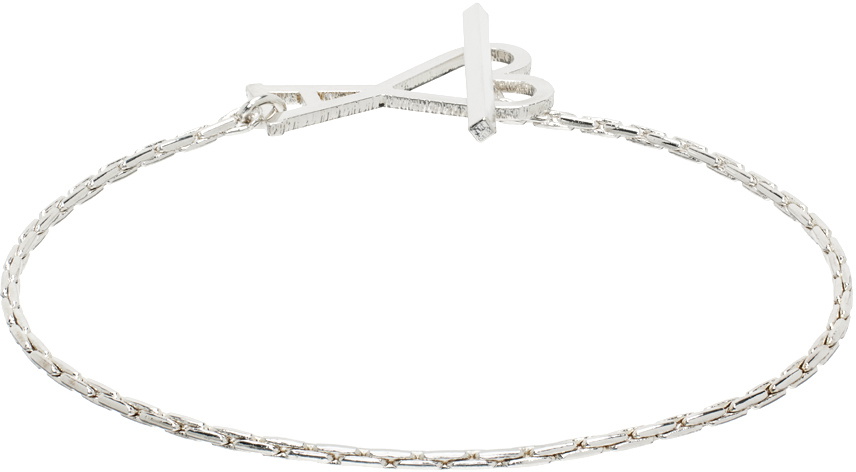 AMI Paris Silver Ami de Cœur Chain Bracelet