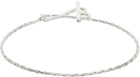 AMI Paris Silver Ami de Cœur Chain Bracelet