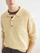 FRAME - Wool Polo Sweater - Yellow