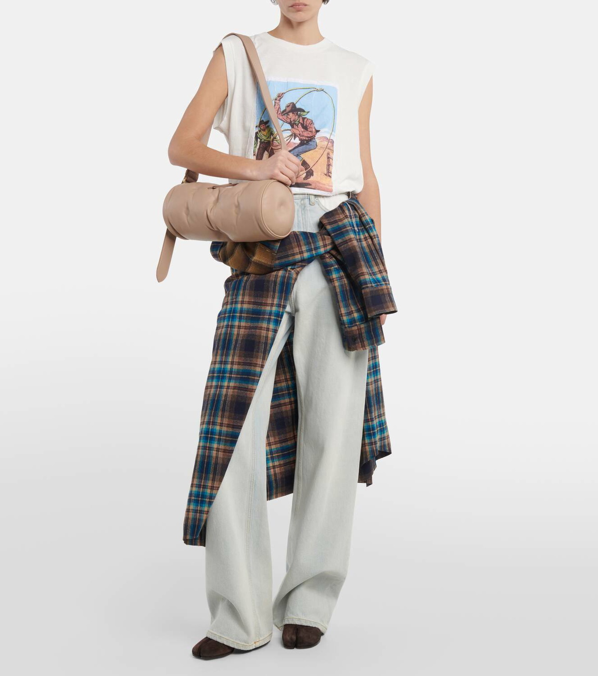 Maison Margiela Logo leather crossbody bag