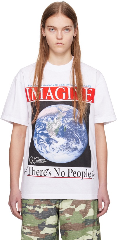 Photo: Online Ceramics White 'Imagine' T-Shirt