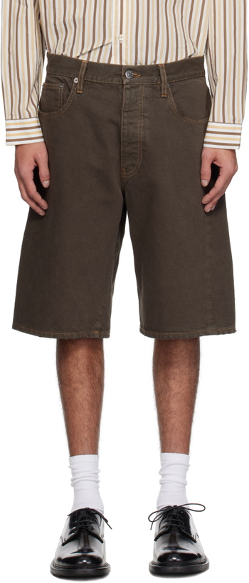 Photo: Sunflower Brown Wide Twist Shorts