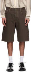 Sunflower Brown Wide Twist Shorts