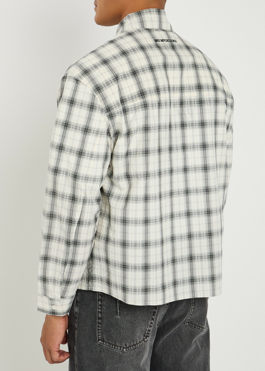 Mki Miyuki Zoku Box Dress Striped Seersucker Shirt Multicoloured 1