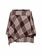 VIVIENNE WESTWOOD Meghan Checked Mini Kilt Skirt