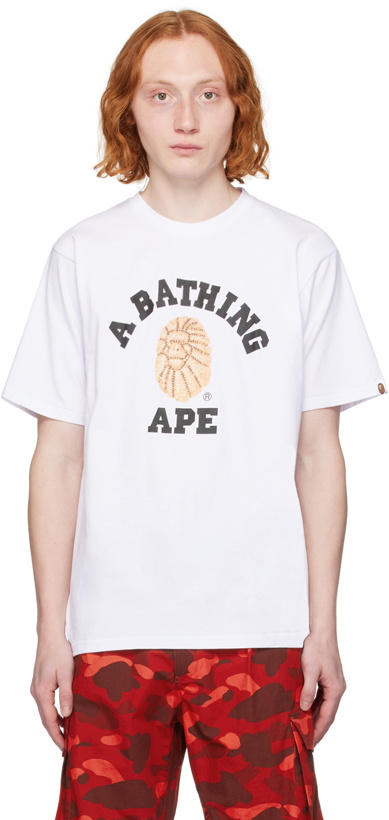 Photo: BAPE White Jewels College T-Shirt