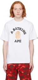 BAPE White Jewels College T-Shirt