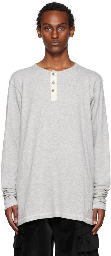 Photo: Greg Lauren Gray Long Sleeve Henley