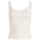 Fruity Booty Women's Ditsy Floral Vest in White