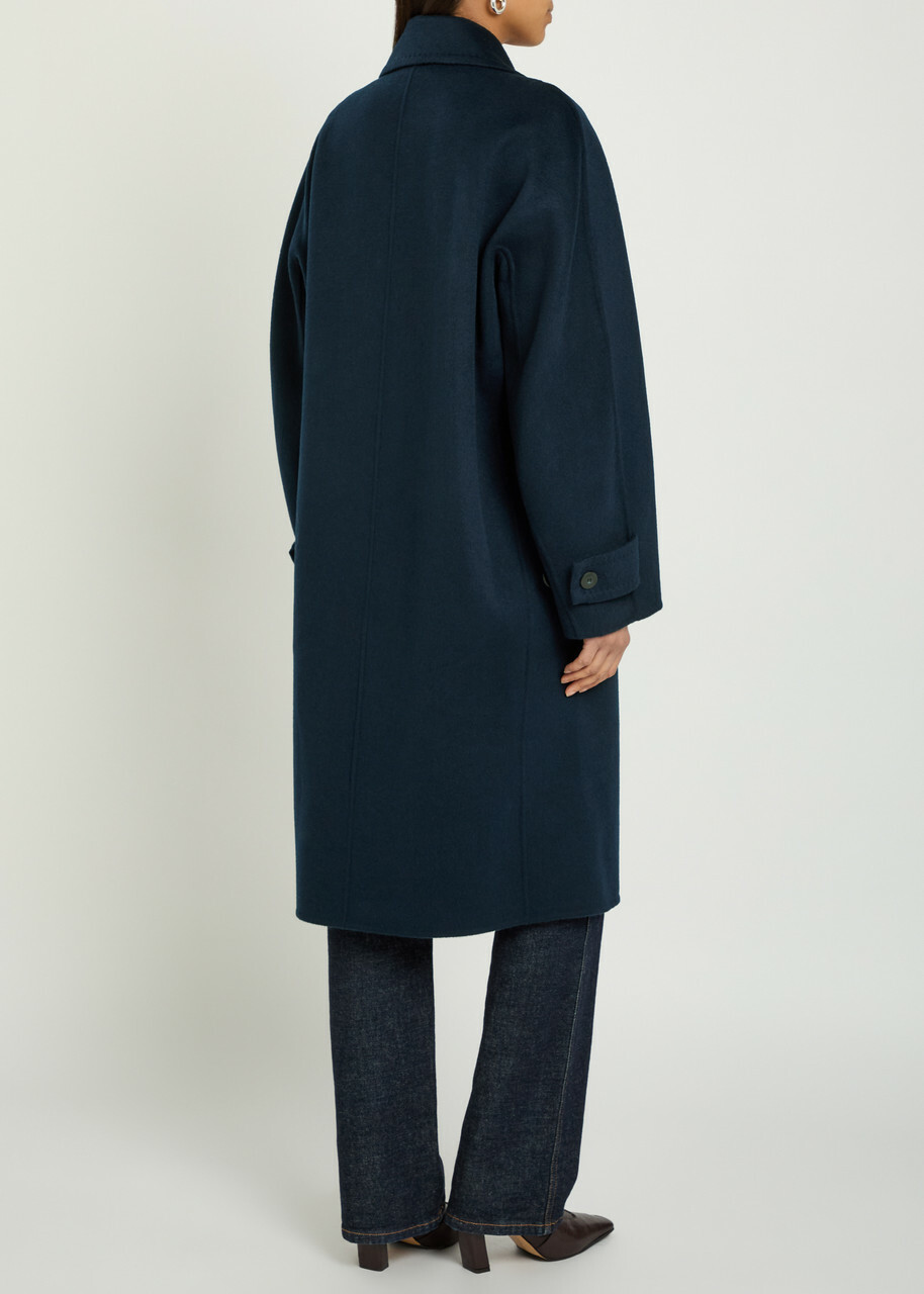 Joseph Franco Double-breasted Wool-blend Coat Indigo