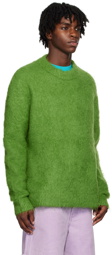 Acne Studios Green Brushed Sweater