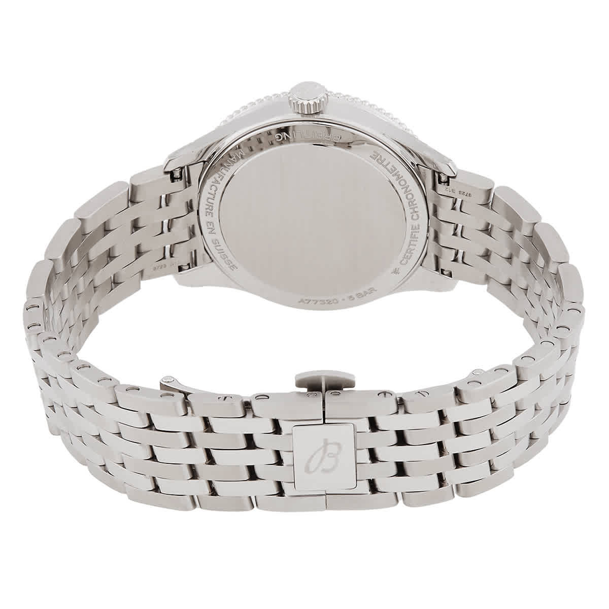 Breitling Navitimer Quartz Diamond White Mother of Pearl Dial Ladies Watch A77320E61A2A1