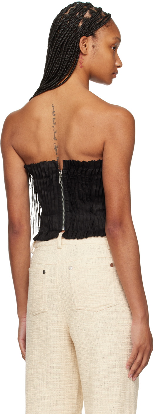 Staud Black Parma Tube Top