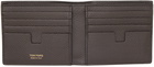 TOM FORD Brown Soft Grain Leather Bifold Wallet