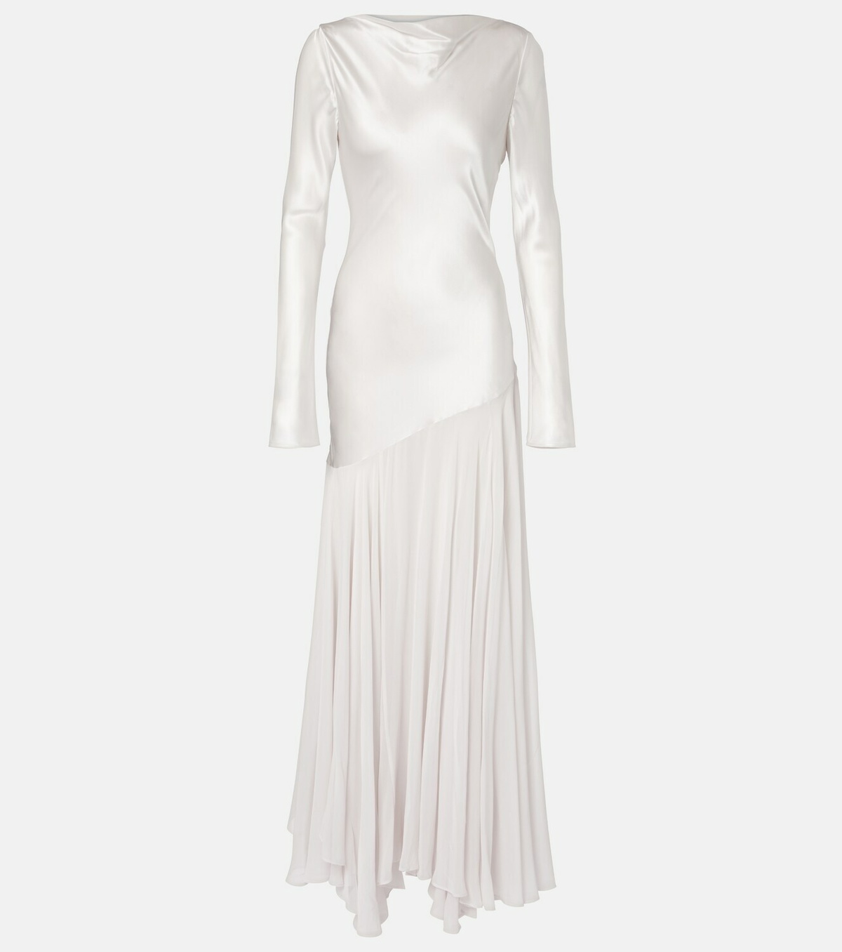 Tove Cordelia silk satin and chiffon maxi dress